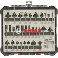 Bosch FräSer-Set 30-Teilig 8Mm Schaft 2607017475 NutfräSer BüNdigfräSer Etc.