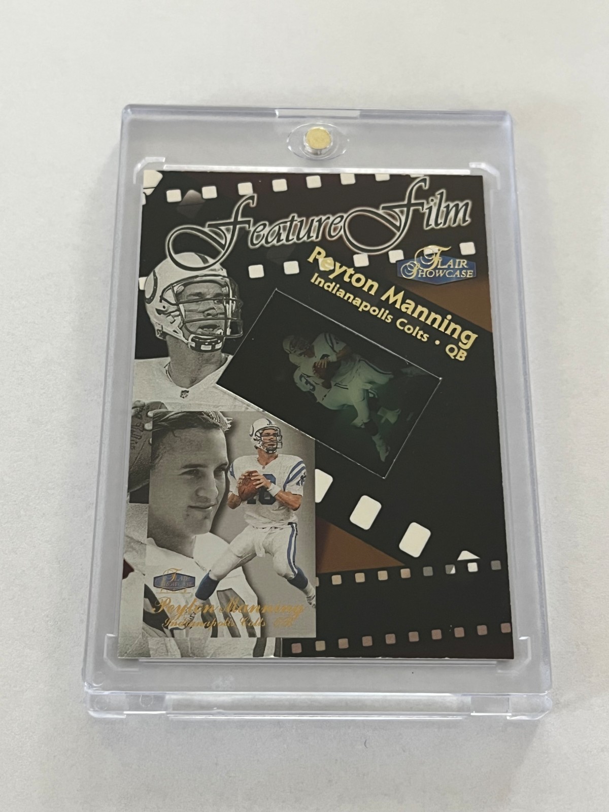 Peyton Manning 1998 Flair Showcase Feature Film Rookie card #9 of 10 FF