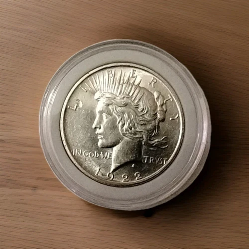 1922 D PEACE DOLLAR  AU