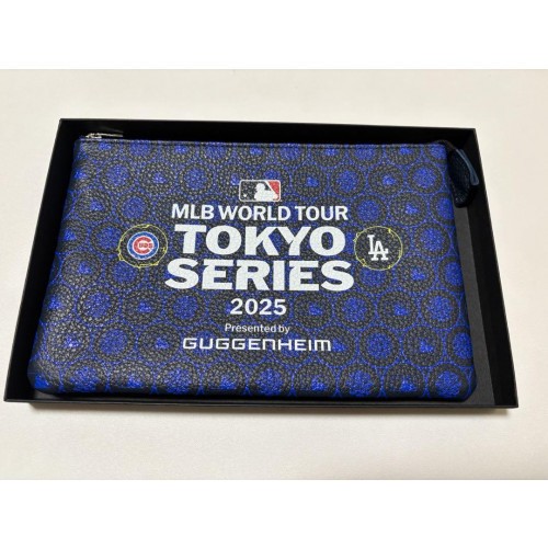MLB Tokyo Series 2025 special seat souvenir Leather pouch Dodgers Cubs New Japan - Picture 1 of 12