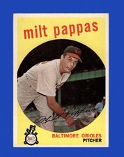 1959 Topps Set-Break #391 Milt Pappas EX-EXMINT *GMCARDS*