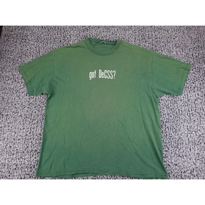 Vintage got DeCSS? Graphic T-Shirt Mens XL Green Tech Hacker DVD Decryption Y2K