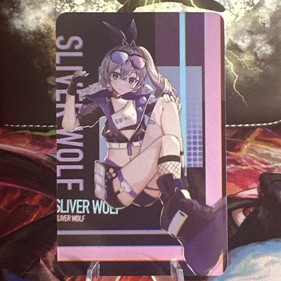 Silver Wolf Sit Honkai Impact  Goddess Story Anime Waifu Card Girl Foil Doujin