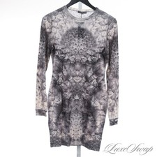 INCREDIBLE Alexander McQueen Made in Italy Photoprint Dandelion Wool Dress M