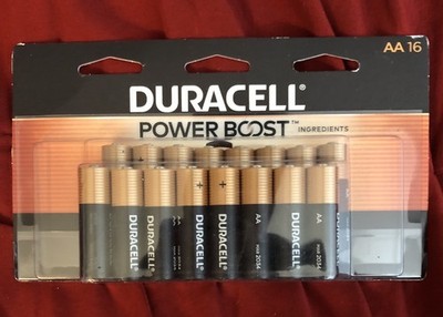 Duracell AA-16CT. Alkaline Power Boost Batteries.