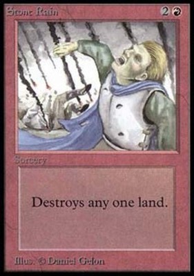 Stone Rain - Light Play MTG Beta