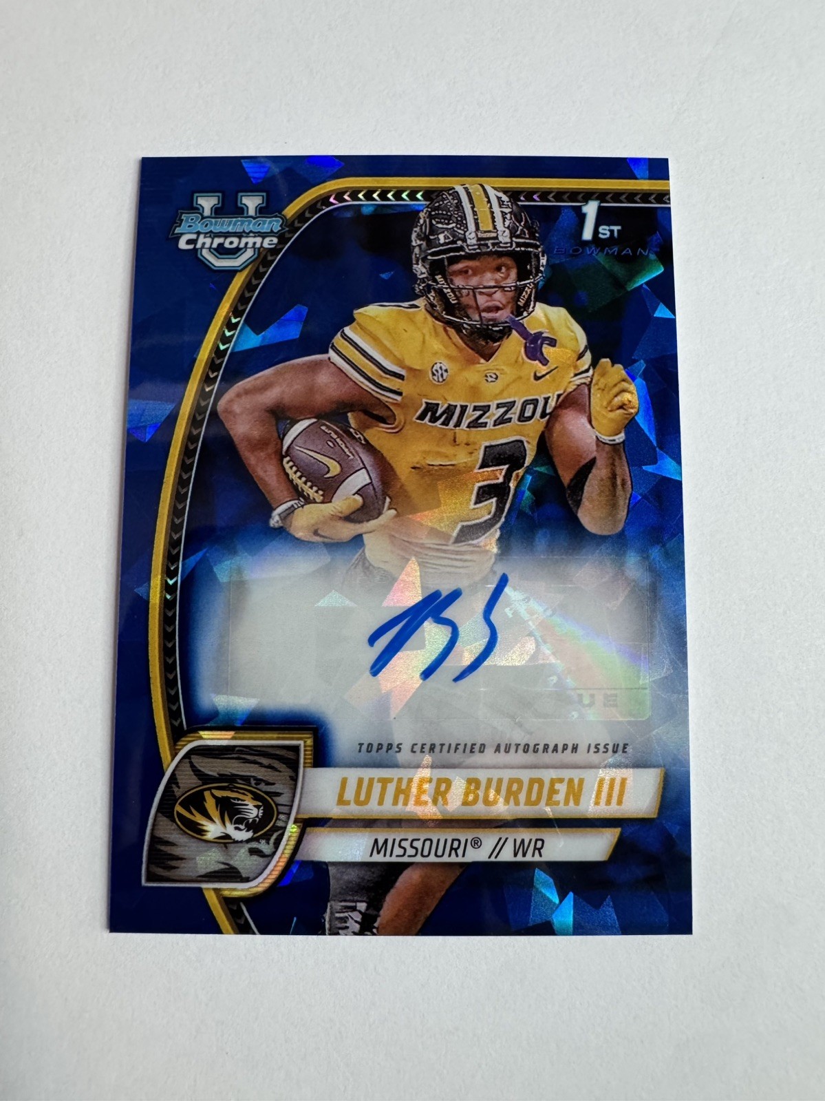 LUTHER BURDEN III 2024 Bowman U Chrome Sapphire Prospect Auto