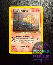 Pokemon TCG Blaine's Moltres 1/132 Gym Heroes Holo Rare English on eBay