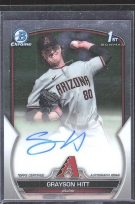 2023 1st Bowman Draft Grayson Hitt Refractor Auto CDA-GH