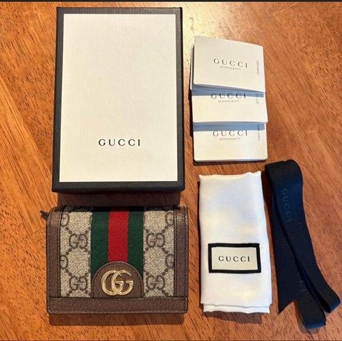 GUCCI Ophidia GG Card Case Wallet