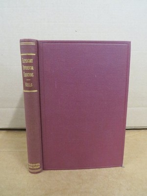 Elementary Differential Equations Lyman M. Kells 1947 3rd Ed McGraw-Hill Math