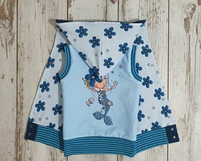 NEU Handmade Kinder WENDE- WESTE Meerjungfrau Gr 98/104 TOP