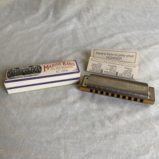 VTG Hohner Marine Band Harmonica No. 1896 A440 Key of C w/ Original Box Germany