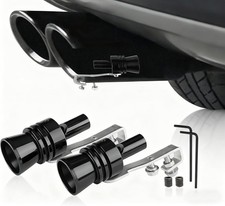 Turbo Whistle for Exhaust Pipe, 2PCS Exhaust Whistle for Car, 2XL Aluminum