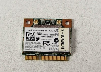 6-88-W345F-9400 Sager Wireless Lan Card 802.11N Pci-E Nic Clevo P170Em ''GRADE A''