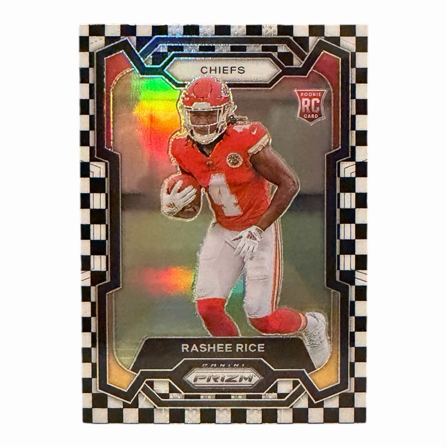 2023 Panini Prizm - Rookies Rashee Rice #350 Black & White Checker Prizm (RC)