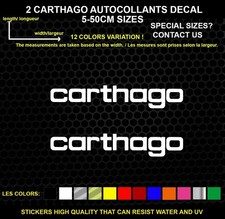 Image of 2 Carthago Decorative Stickers - Vehicles & Accessories, Set of 2 Pieces