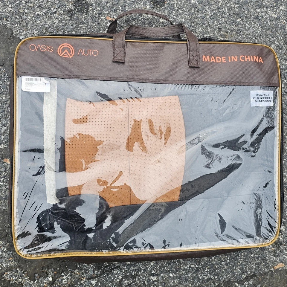 OASIS AUTO 2018-2025 Wrangler JL 4 Door Custom Leather Seat Covers in black and - Image 4 of 4