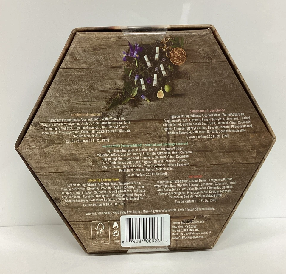 Colección de capas de perfume Clean Reserve 5x0,10 oz ROLLERBALL como en la foto, ¡nuevo! Foto 3 de 4