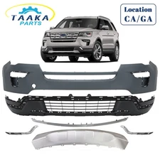 For Ford Explorer 2018-2019 Front Bumper Cover Kit W/O Sensors Hole