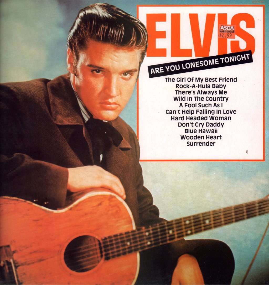 Elvis Presley Are You Lonesome Tonight LP vinyl UK Camden 1982 reissue LP in