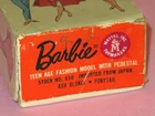 Mattel - Vintage 1960s Ash Blonde Ponytail Barbie Doll BOX ONLY