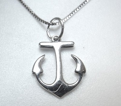 Sehr kleine Anker Halskette 925 Sterling Silber