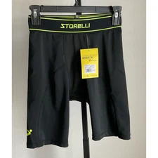 Storelli Small BS Men AA Sliders Padded Compression Shorts Black