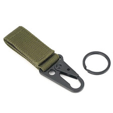 3Pcs Tactical Nylon Webbing Buckle Carabiner Hook EDC Molle Backpack Belt Clip K