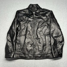 Wilsons Leather Vintage 90s Insulated Quilted Retro Moto Biker Bomber Jacket L