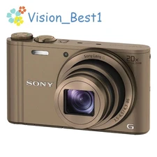 SONY Cyber-Shot DSC-WX300 Digital Camera 18.2MP 20x Optical Direct Print Brown