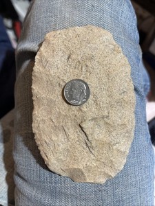 100% Authentic Prehistoric Stone Knife Scraper USA Native Neolithic Paleolithic