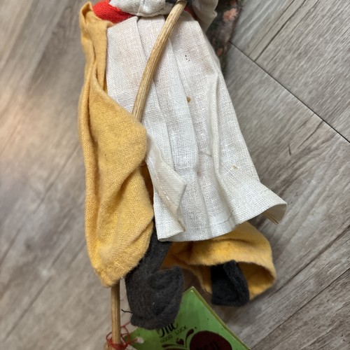 Vintage 8.5" Glasswerks Good Luck Kitchen Witch Baba Yaga Hanging Doll Norwegian - Picture 3 of 13