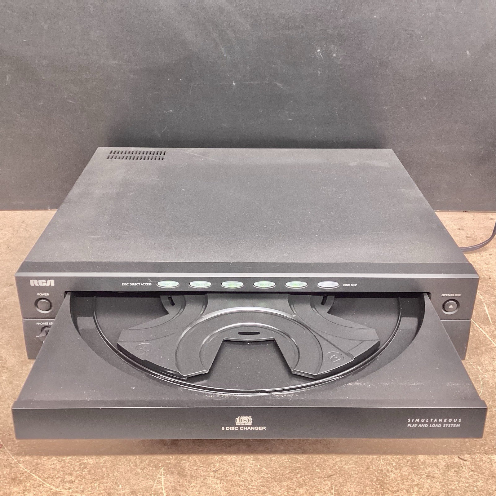 Rca Rp 8593 RCA RP-8075RS 5-Disc Carousel CD Player Changer Tested Works No Remote ...