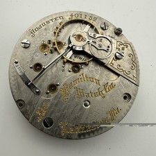 1905 Hamilton 940 21 jewel 18 size Antique Railroad Grade Pocket Watch Movement