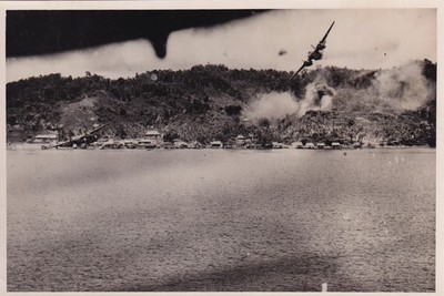 Original Australian Air Force Foto Douglas A-20 Havoc abgeschossen 1944 a
