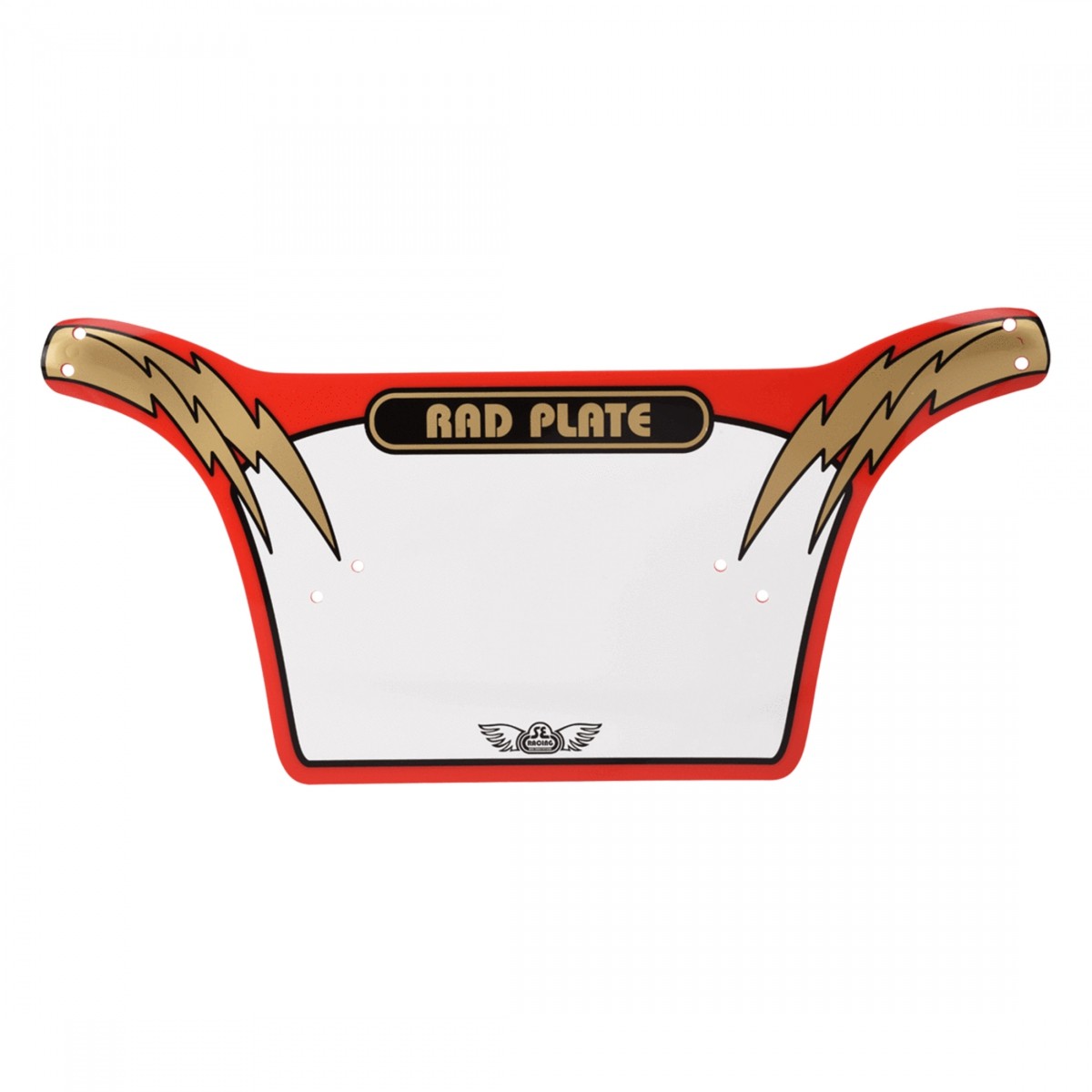 SE Bikes Rad Number Plate - RedGold BMX Style Cruiser Accessory 10x1975 8390₽