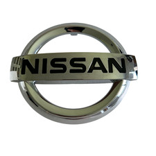 Nissan Badge Front Grille Logo Silver Chrome Emblem Firs Versa 2015 - 2019