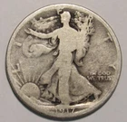 1917-P - 50C - WALKING LIBERTY HALF DOLLAR - 90% Silver in circulated condition