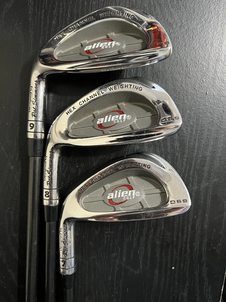 Juego de varillas de grafito Alien Golf DS9 Pat Simmons 3-9 LH forjadas Reg Flex Foto 4 de 4