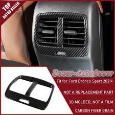 Carbon Fiber Rear Air Conditioner Vent Cover Trim For Ford Bronco Sport 2021-23