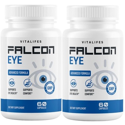 (2 Pack) Falcon Eye Support Healthy Eye Vision & Function FalconEye 60 Capsules