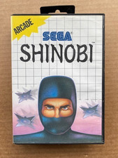 SEGA MASTER SYSTEM SHINOBI GAME BOXED TESTED AND WORKING