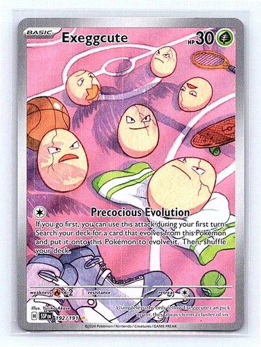 Exeggcute Holo 192/191 SV08: Surging Sparks Illustration Rare LP