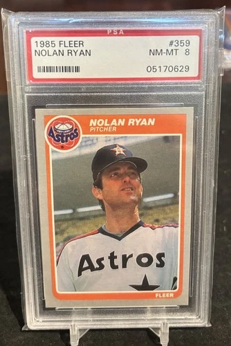 Nolan Ryan 1985 Fleer #359 Houston Astros NM-MT PSA 8