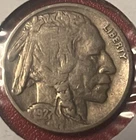 1927 Buffalo Nickel. Free Shipping!