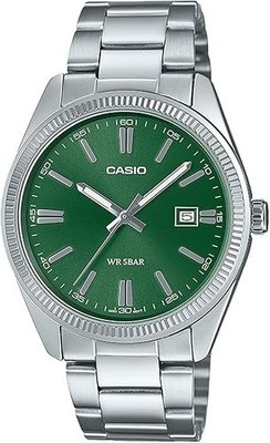 CASIO MTP-1302D-3AJF Collection Quartz 5-atm Date Men's Watch Dark Green JPN