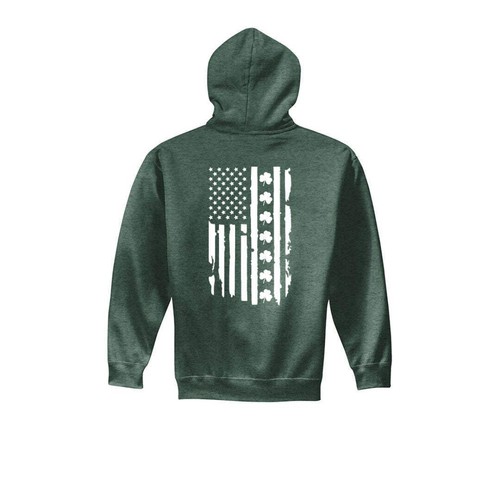 Sudadera con capucha Irish Shamrock US Distressed Flag - Imagen 43 de 115