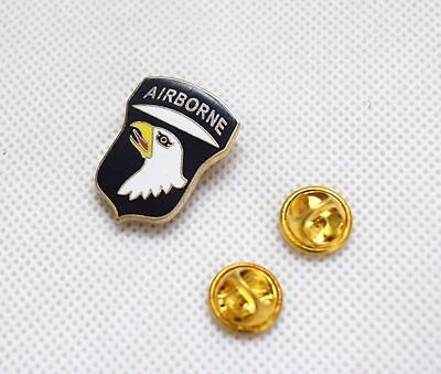 U.S MILITARY PIN ARMY 101st AIRBORNE JUMP WINGS HAT LAPEL PIN DOUBLE POST