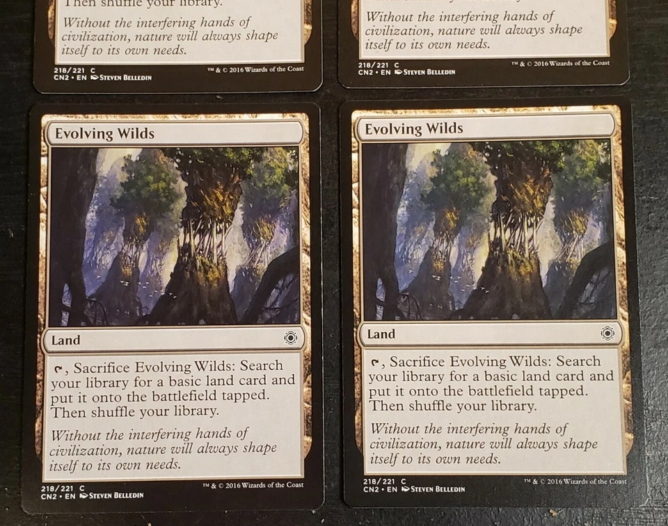 4x Evolving Wilds Conspiracy Take The Crown Mtg Magic Sacrifice Land Card 2016 - Image 3 of 4